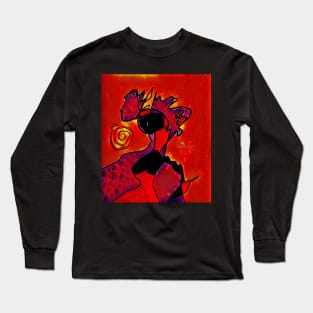 Reality in Red Long Sleeve T-Shirt